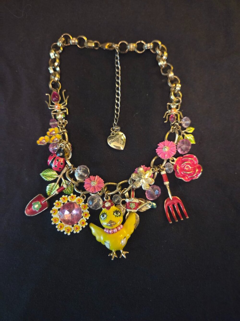 Betsey Johnson Vintage Chick Garden Party Necklace
